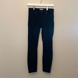 PAIGE - Verdugo Crop Black Skinny Jeans - Size 25